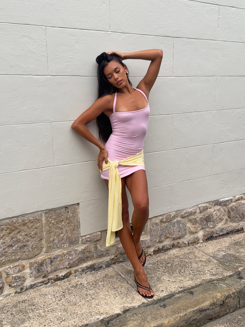 Pink & yellow capri mini