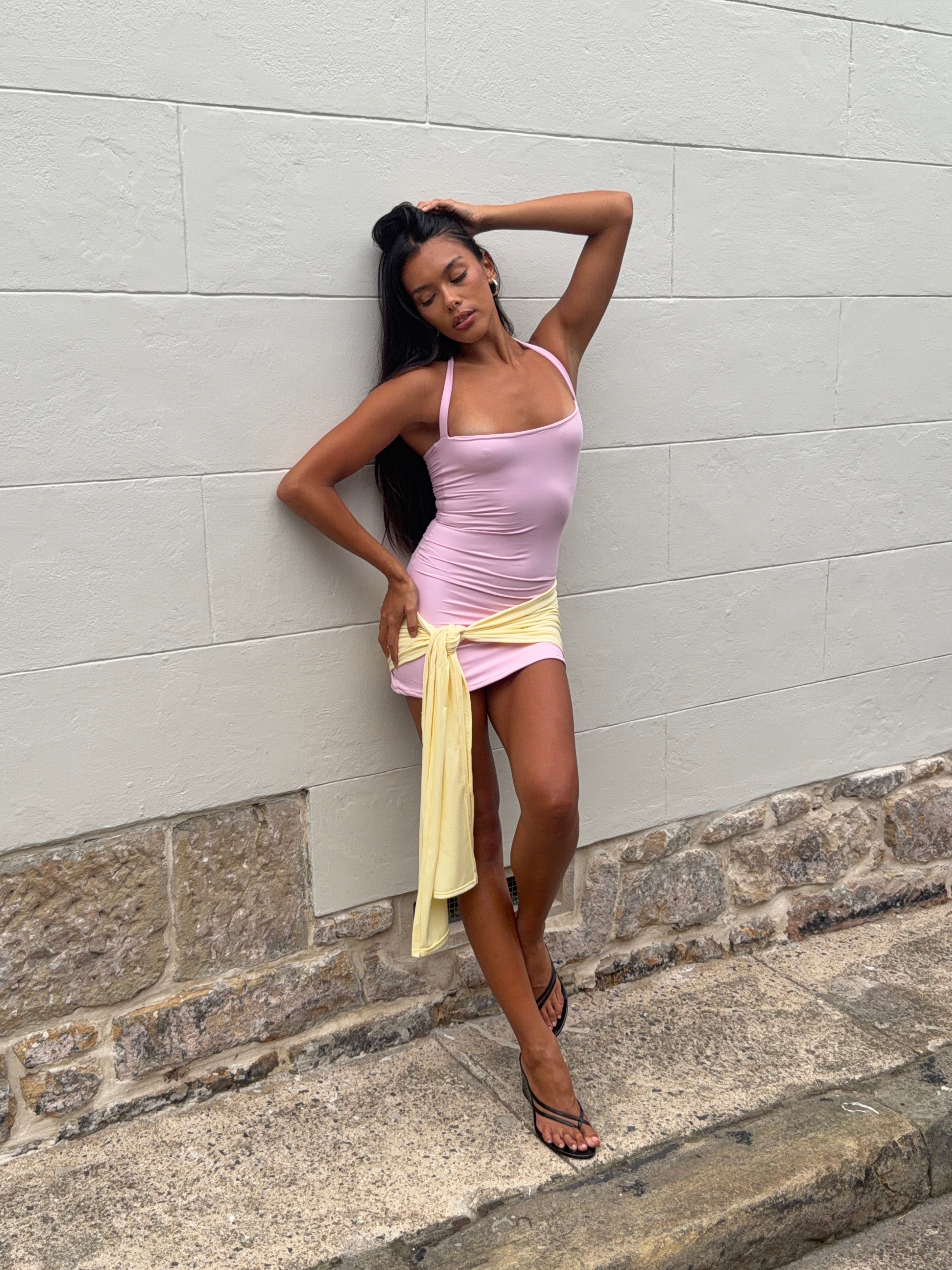 Pink & yellow capri mini