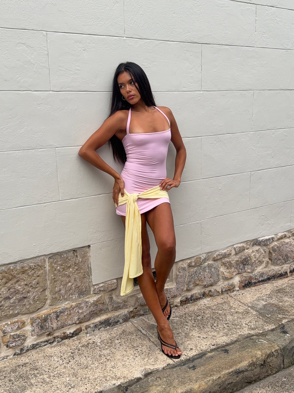 Pink & yellow capri mini