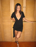 black opaline mini dress